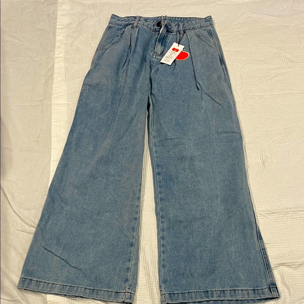 Cider Light Blue Flare Jeans